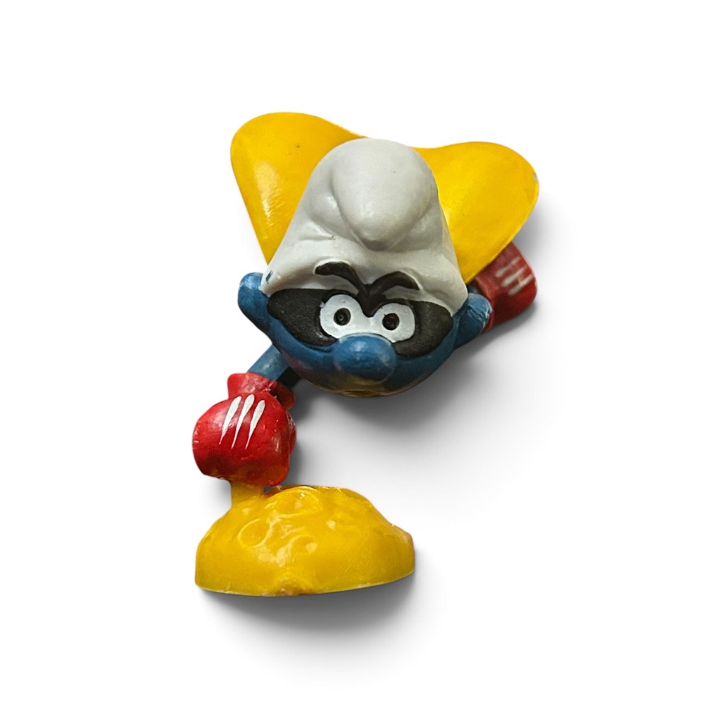Vintage AstroSmurf / Flying Hero Smurf (20130) Schleich W. Berrie Near Mint